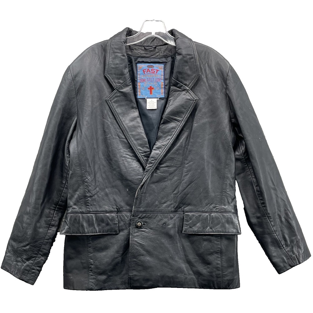 Fast Lamb Skin Leather Jacket Men Small Blazer Coat Moto Biker Academia Corpcore